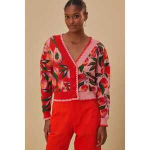 Mixed Papaya Knit Cardigan